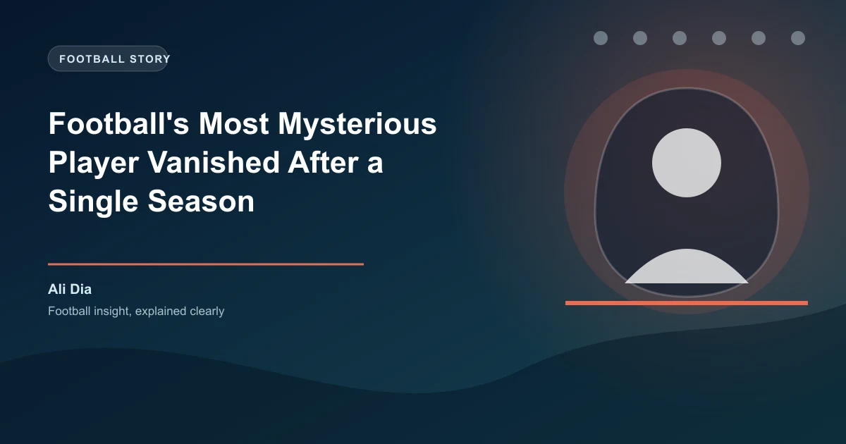 Football's Most Mysterious Player Vanished After a Single Season