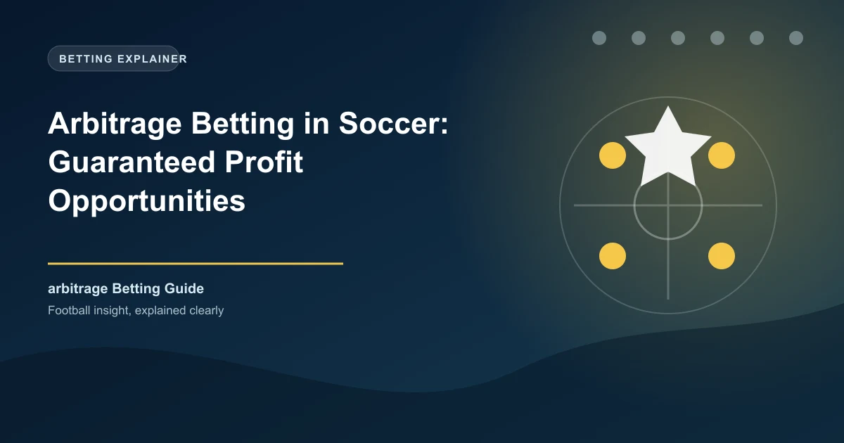 Arbitrage Betting in Soccer: Guaranteed Profit Opportunities