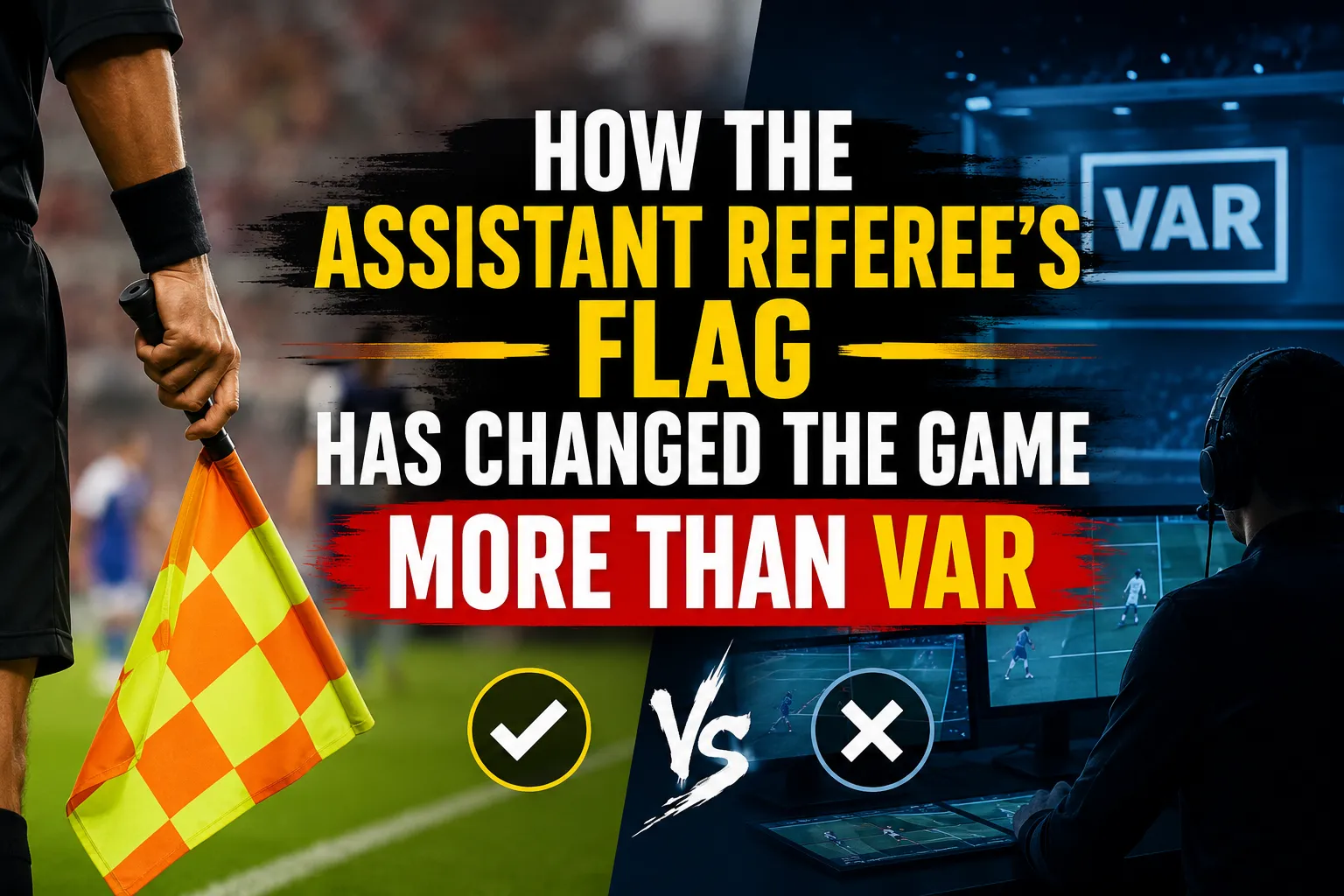 How the Assistant Referee's Flag Has Changed the Game More Than VAR | WinFulltime