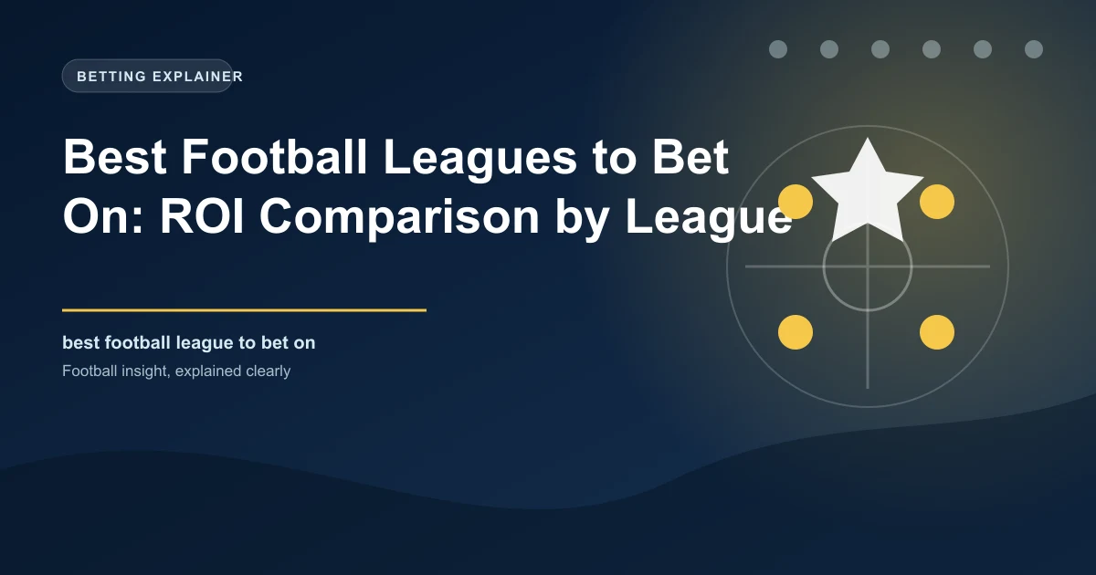 Best Football Leagues to Bet On: ROI Comparison by League
