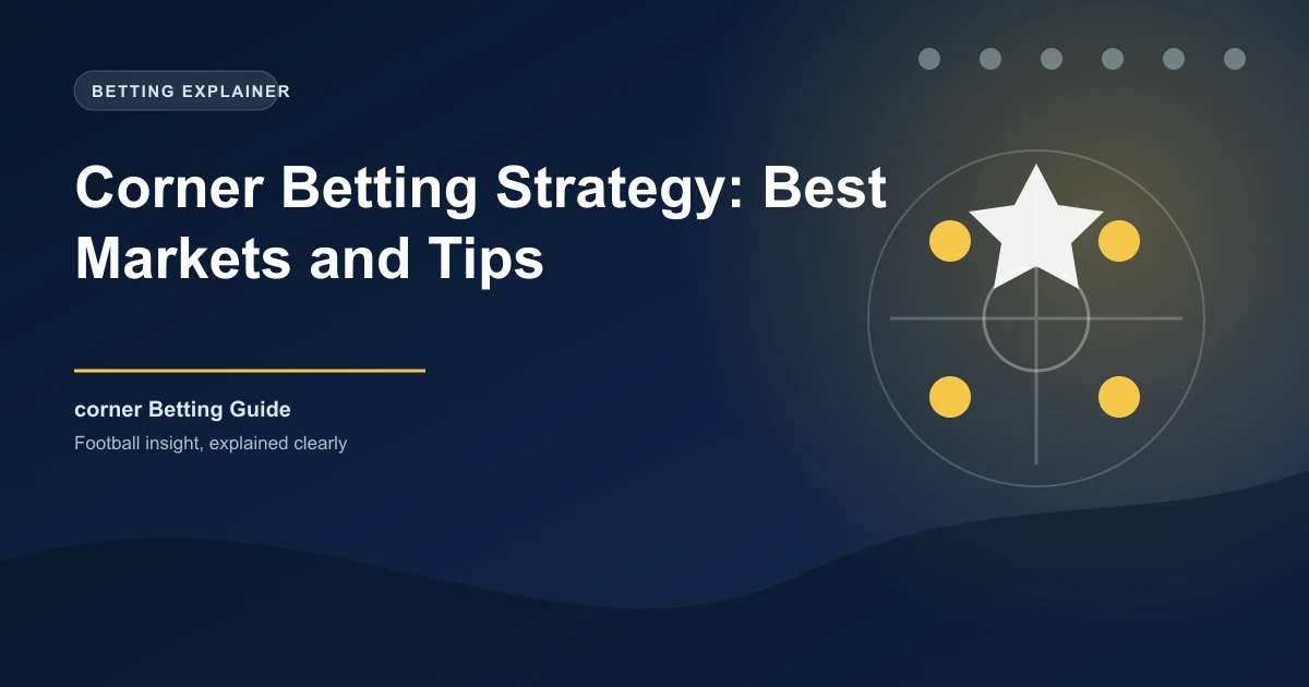 Corner Betting Strategy: Best Markets and Tips