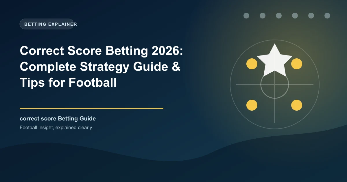 Correct Score Betting 2026: Complete Strategy Guide & Tips for Football