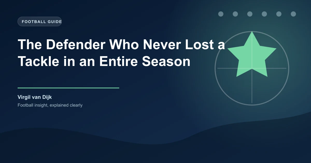 The Defender Who Never Lost a Tackle in an Entire Season
