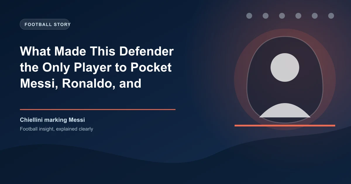 What Made This Defender the Only Player to Pocket Messi, Ronaldo, and Neymar