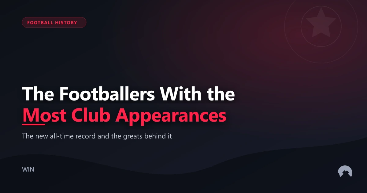 The Footballers With the Most Club Appearances | WinFulltime