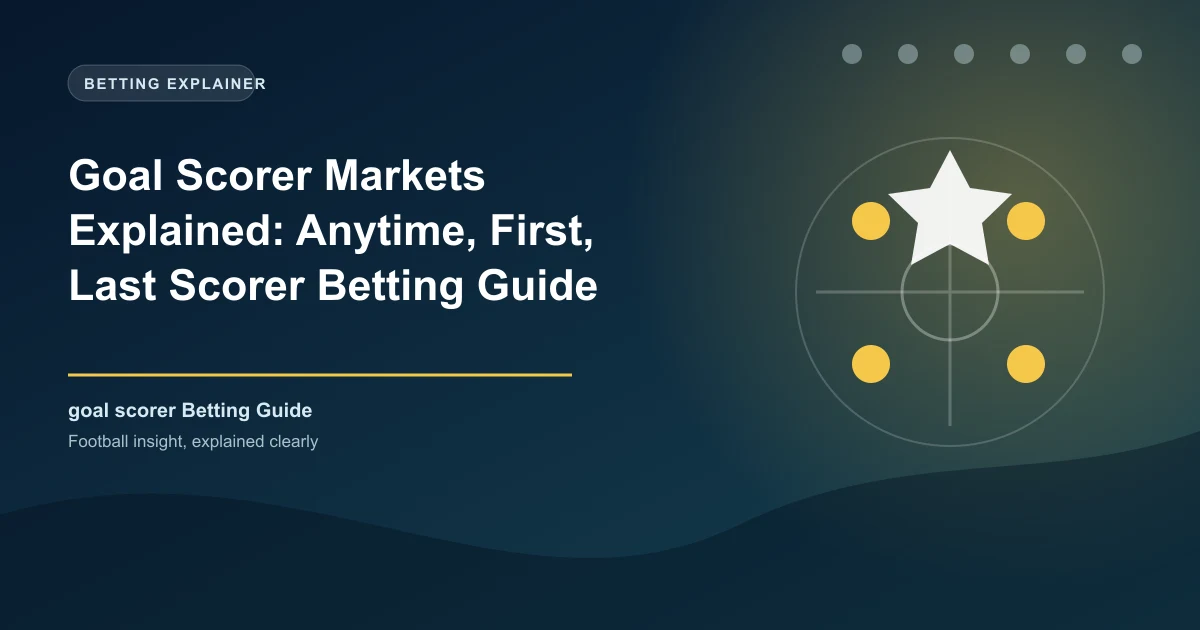 Goal Scorer Markets Explained: Anytime, First, Last Scorer Betting Guide