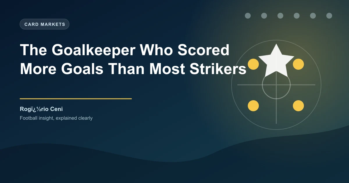 The Goalkeeper Who Scored More Goals Than Most Strikers