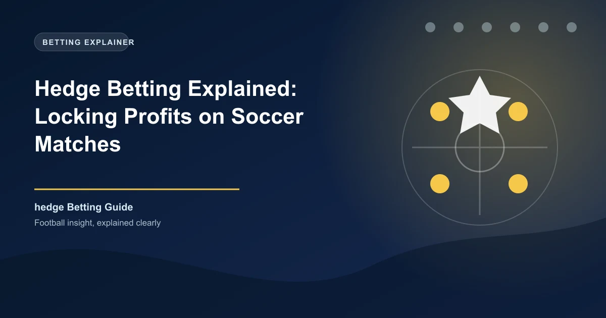 Hedge Betting Explained: Locking Profits on Soccer Matches