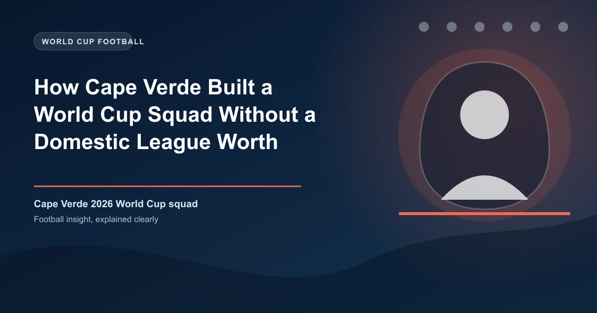 How Cape Verde Built a World Cup Squad Without a Domestic League Worth Playing In