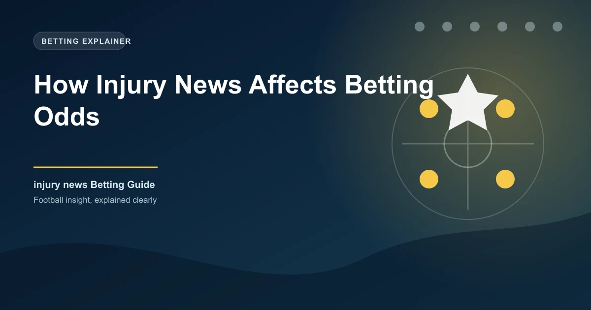 How Injury News Affects Betting Odds