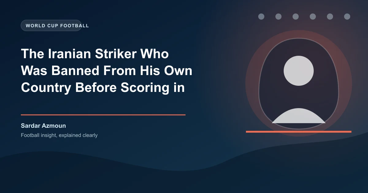 The Iranian Striker Who Was Banned From His Own Country Before Scoring in a World Cup Qualifier