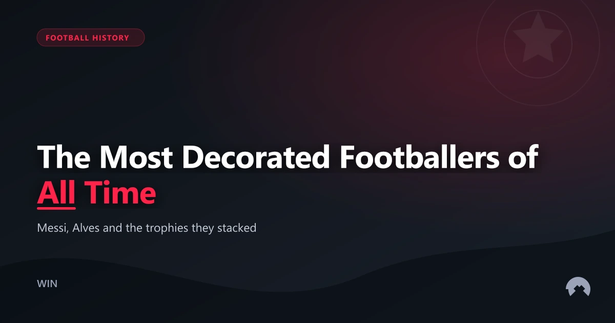 The Most Decorated Footballers of All Time | WinFulltime