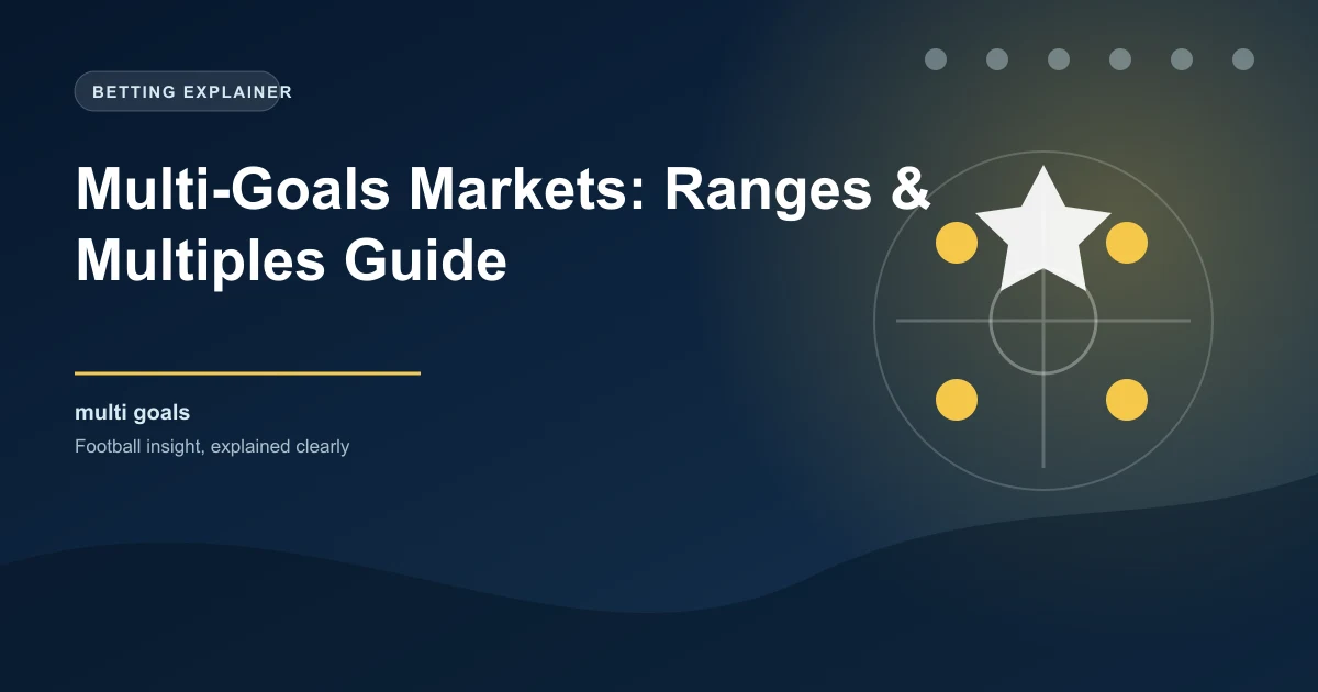 Multi-Goals Markets: Ranges & Multiples Guide