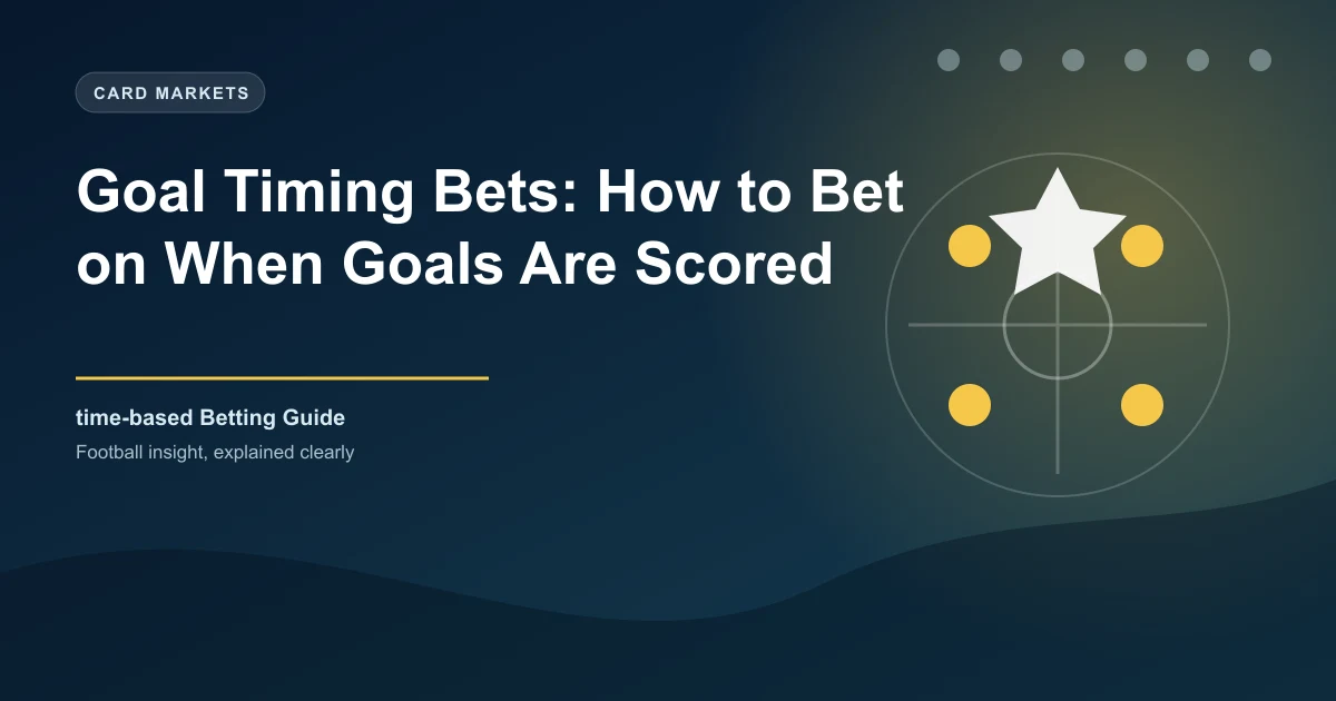 Time-Based Betting: Wagering on Goals in Specific Minutes