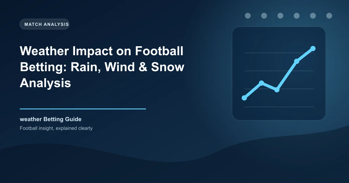 Weather Impact on Football Betting: Rain, Wind & Snow Analysis