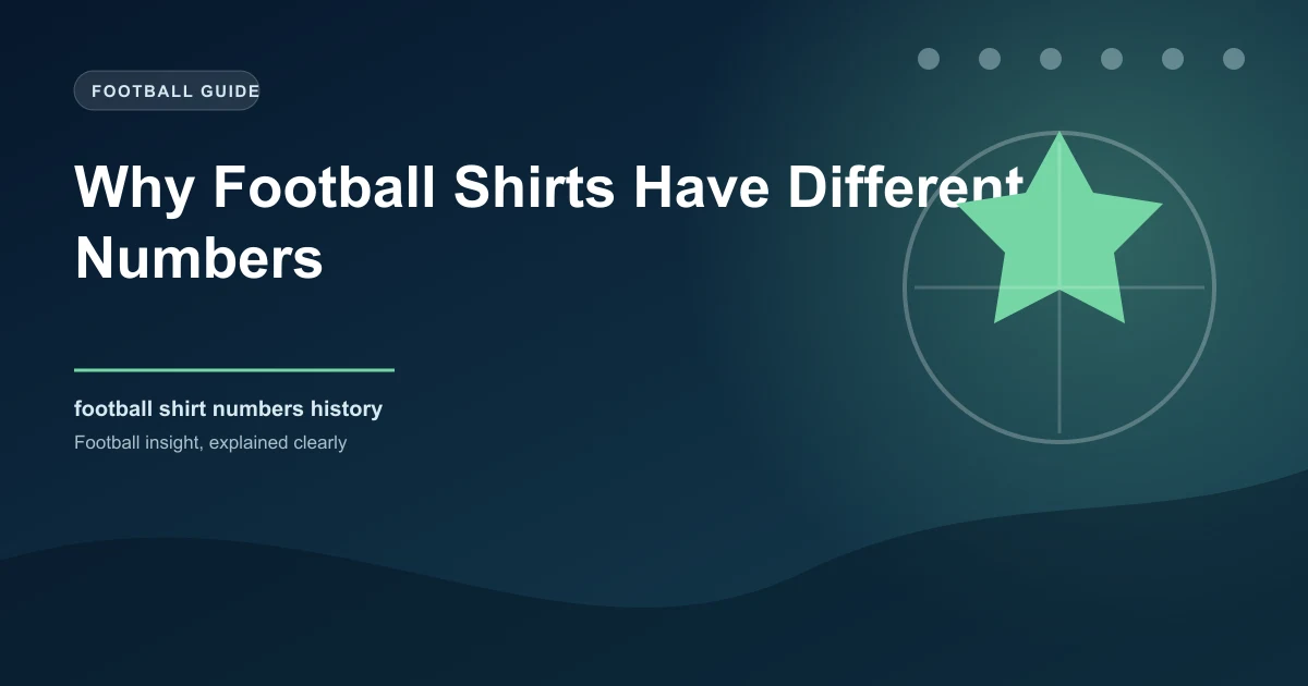 Football shirts with different numbers hanging on a rack